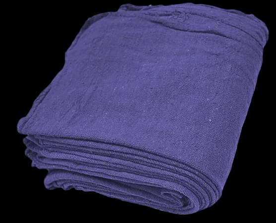 Purple Auto-Mechanic Shop Towels Rags 100% Cotton 14x14