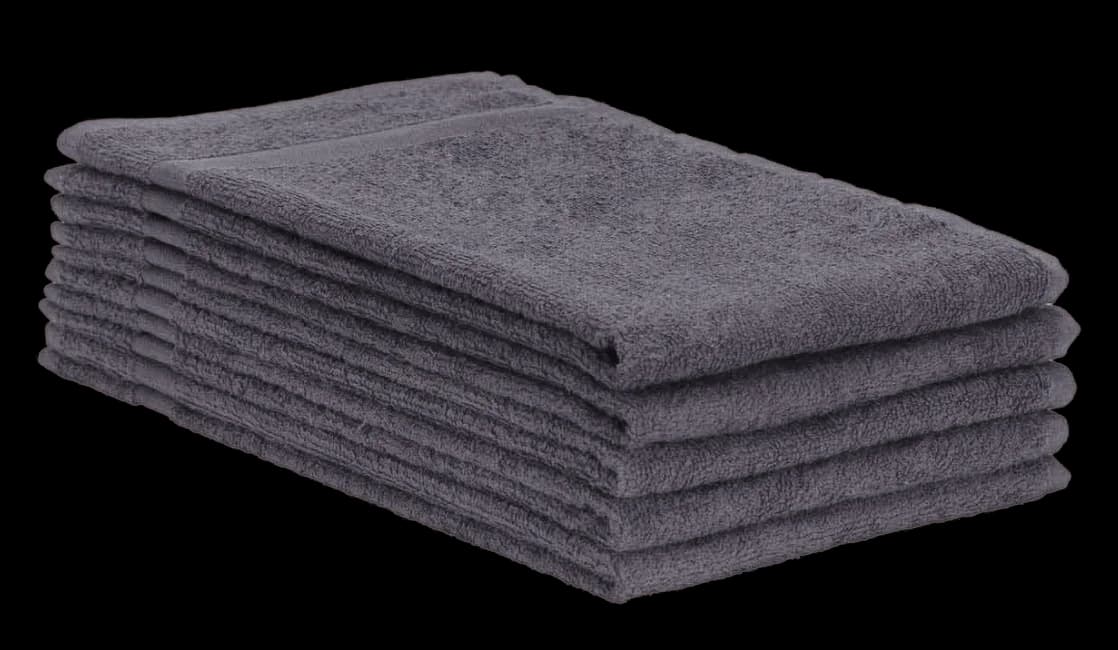 16x27 Charcoal Gray Salon Towels Bleach Resistant - 100% Cotton