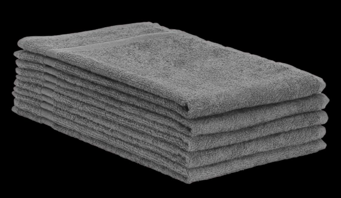 16x27 Silver Gray Salon Towels Bleach Resistant (100% Cotton)
