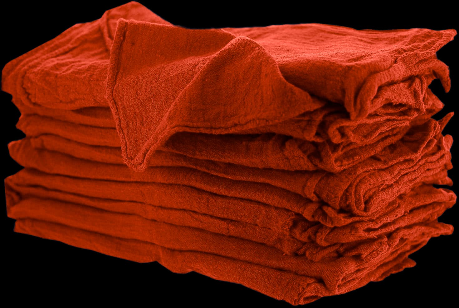 Red Auto-Mechanic Shop Towels Rags 100% Cotton 14x14