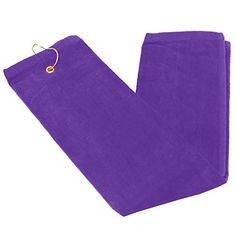Purple Tri-Fold Golf Towel