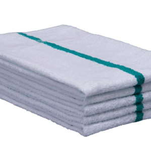 Green Stripe Towels