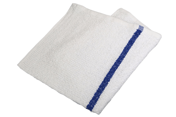 Wholesale 17 X 20 Super Ribbed Bar Towels Double Stripe 32