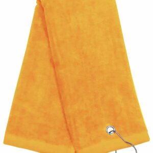 Gold Tri-Fold Golf Towel