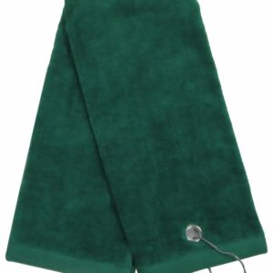 Hunter Green Tri-Fold Golf Towel