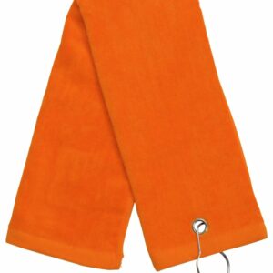 Orange Tri-Fold Golf Towel