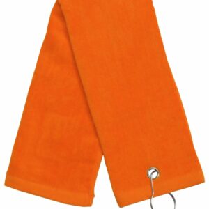 Orange Tri-Fold Golf Towel