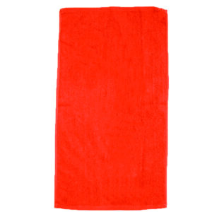 30 x 60 Velour Beach Towels Orange Color