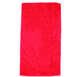 30 x 60 Velour Beach Towels Red Color