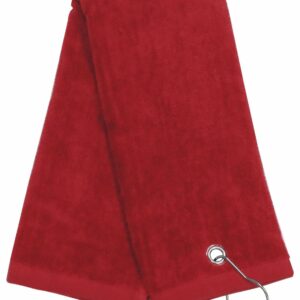 Red Tri-Fold Golf Towel