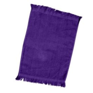 Purple Fringed Towels