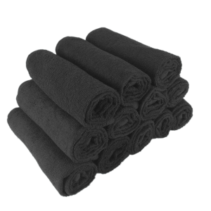 Black Spa Towels