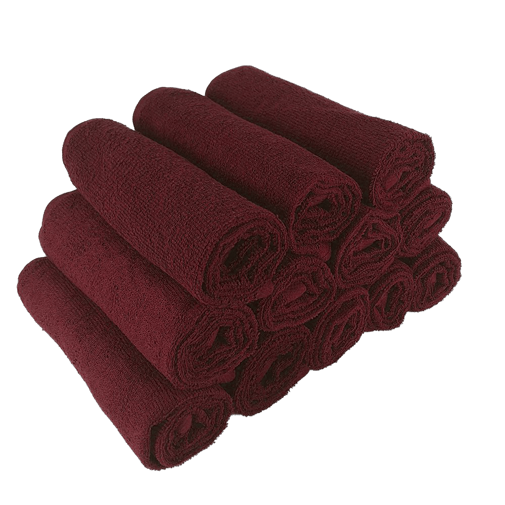 Shop Aubrey Bath Towel Burgundy, Bath Linens