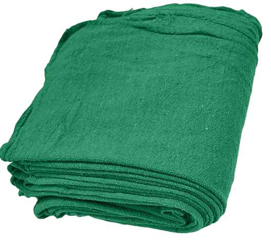 50 new great mechanics shop rags towels green jumbo 13"X14" 