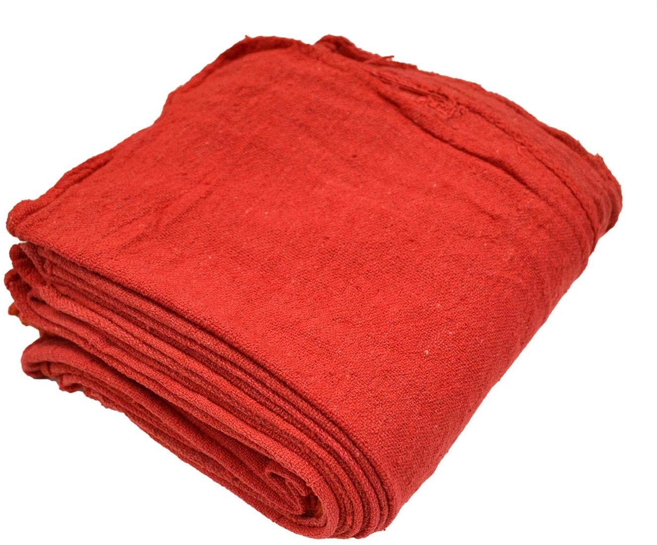 New Cleaning Towels red Large 14x14 Industrial Shop Rags 30pc