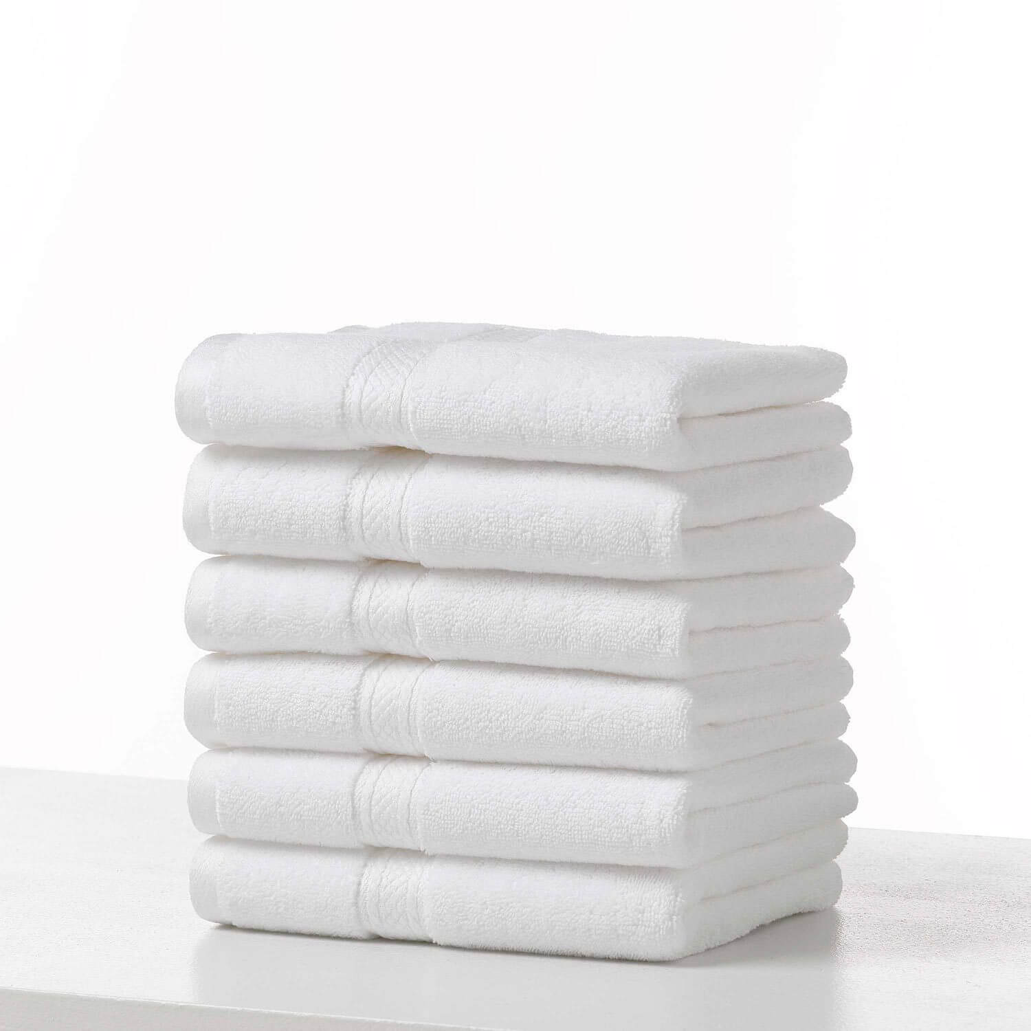 Soft Textiles 12 Pack White Color Salon Towel Premium Hotel, Salon & Gym Hand Towels, 100% Cotton, Size: 16 x 27