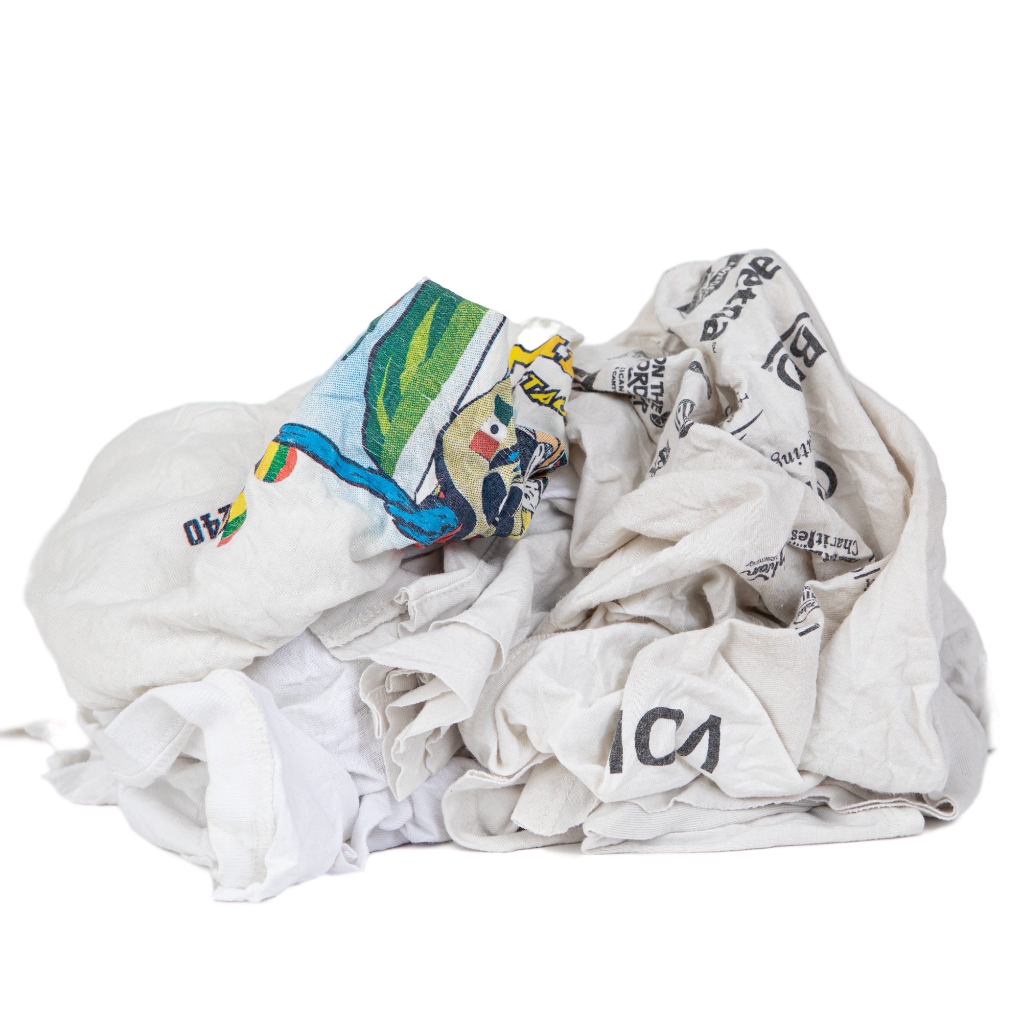 Wholesale Flannel Rags Bulk White 25 Lb