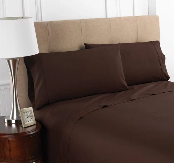 880366291584 60 x 80 x 12 Fitted Sheet - Queen Chocolate