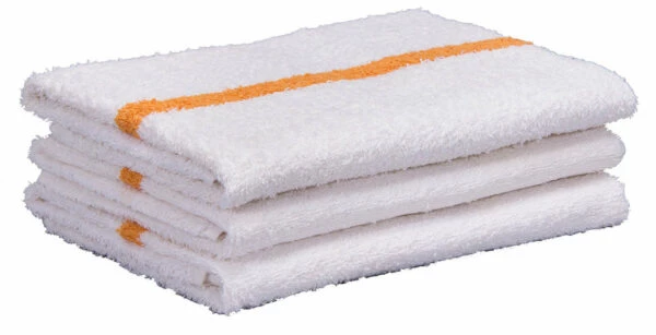 880819237305 24 x 48 Gold Center Stripe Bath Towels ( 100% Cotton )
