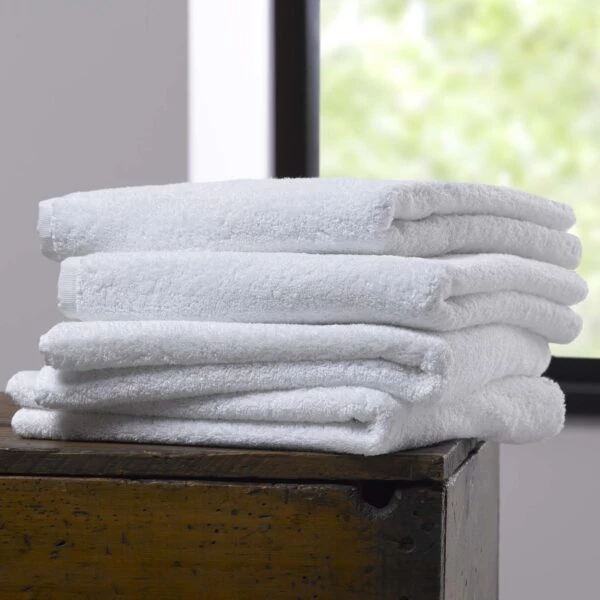 880902217856 27 x 50 Bath Towels 100% Organic Ringspun Cotton Loops White