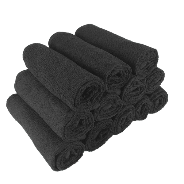 Black Spa Towels