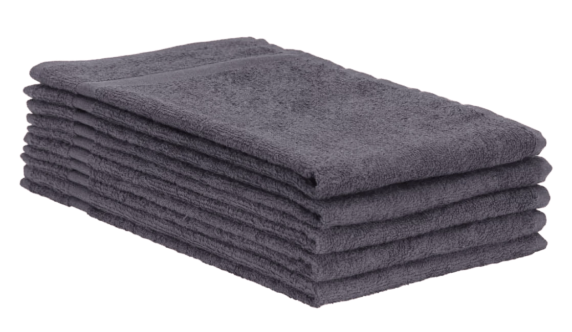 Charcoal Gray Salon Towels