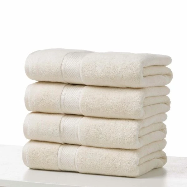 Ecru Plush Resort Bath Towels