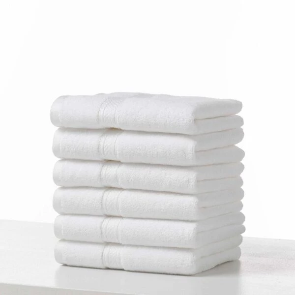 White Resort Hand Towels Plush