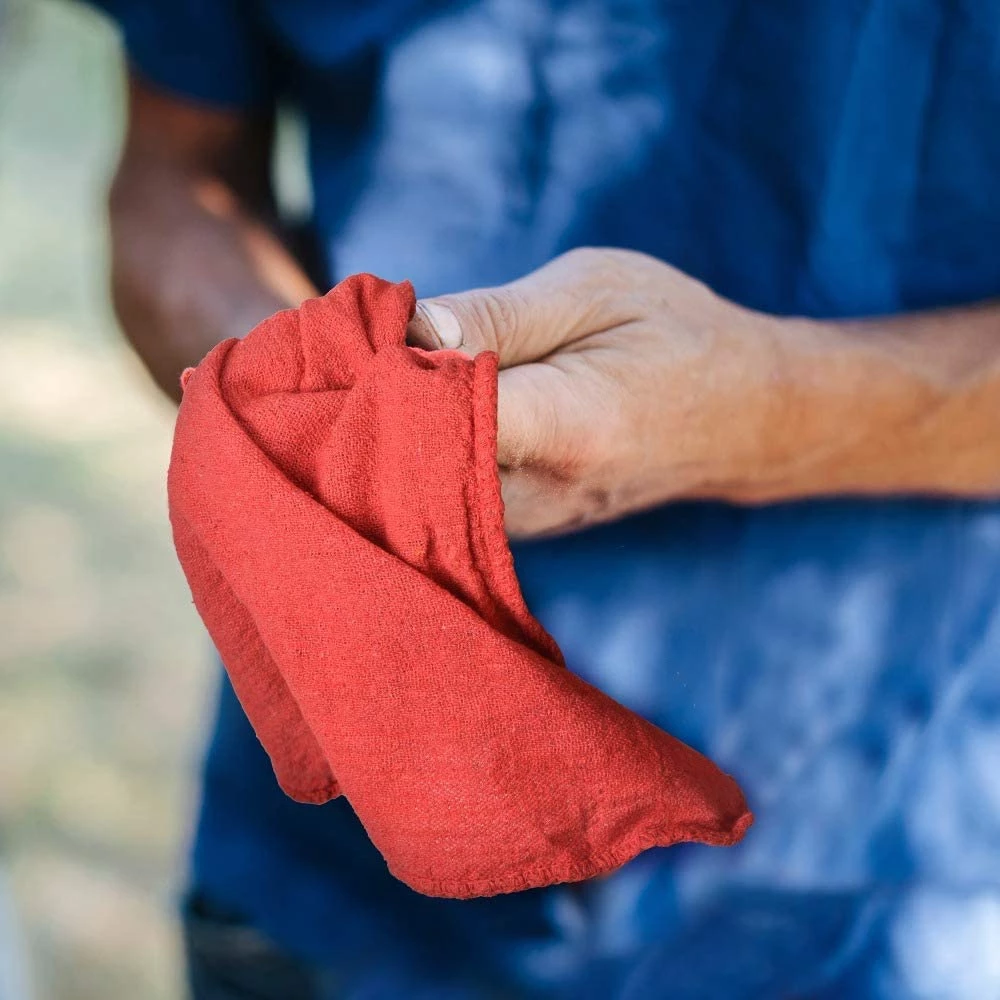 wholesale shop rags shop rags cleaning Red Wiping Bulk Shop Rags