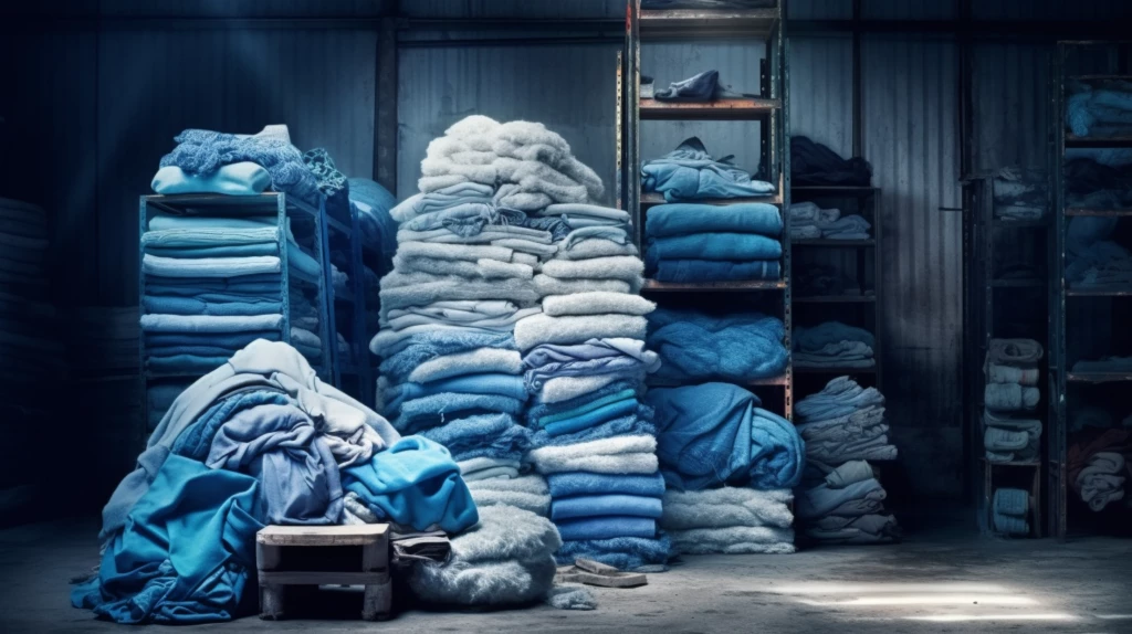 blue-pallet-of-rags